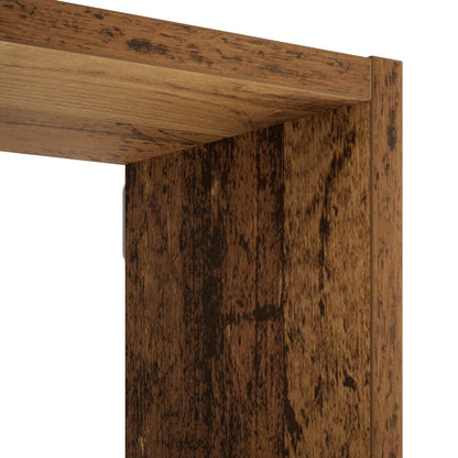 Wall Shelf Oak Wood 70 x 17 x 101 cm Engineered Wood