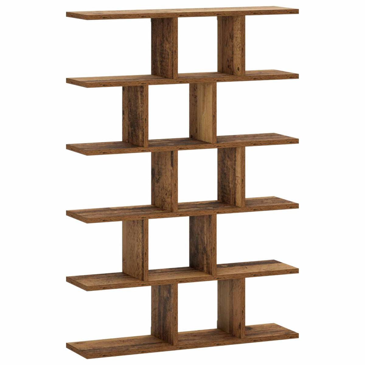 Wall Shelf Oak Wood 70 x 17 x 101 cm Engineered Wood