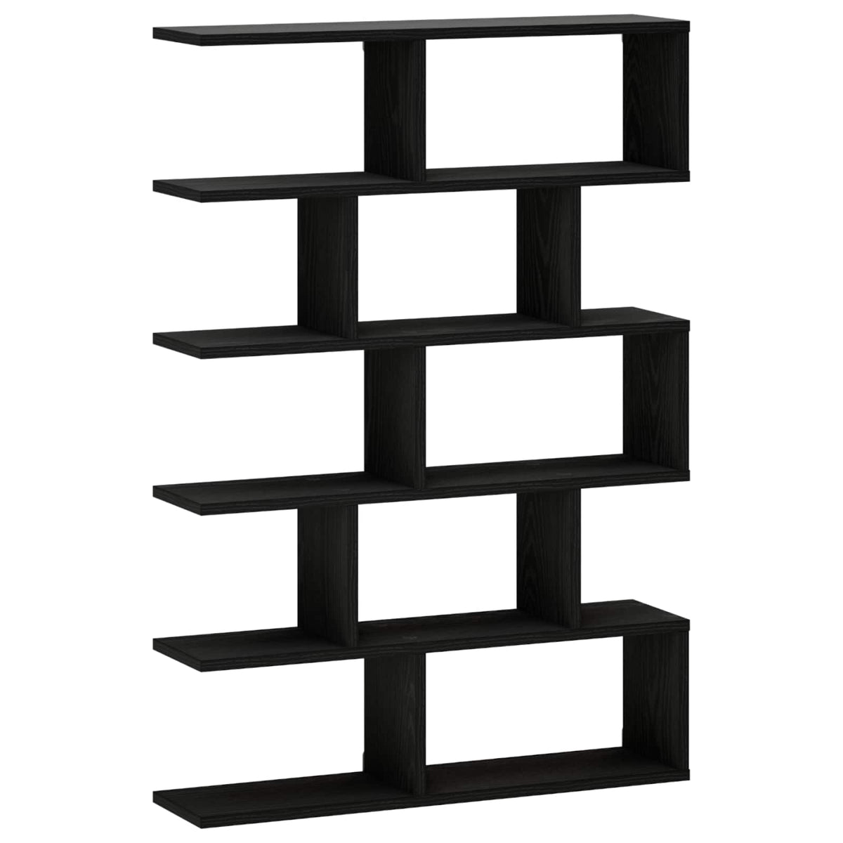Wall Shelf Black Oak 70 x 17 x 101 cm Engineered Wood
