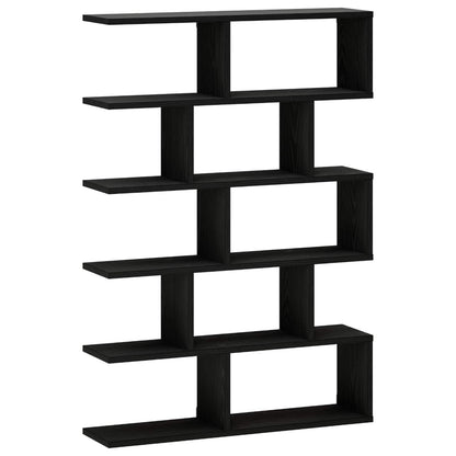 Wall Shelf Black Oak 70 x 17 x 101 cm Engineered Wood