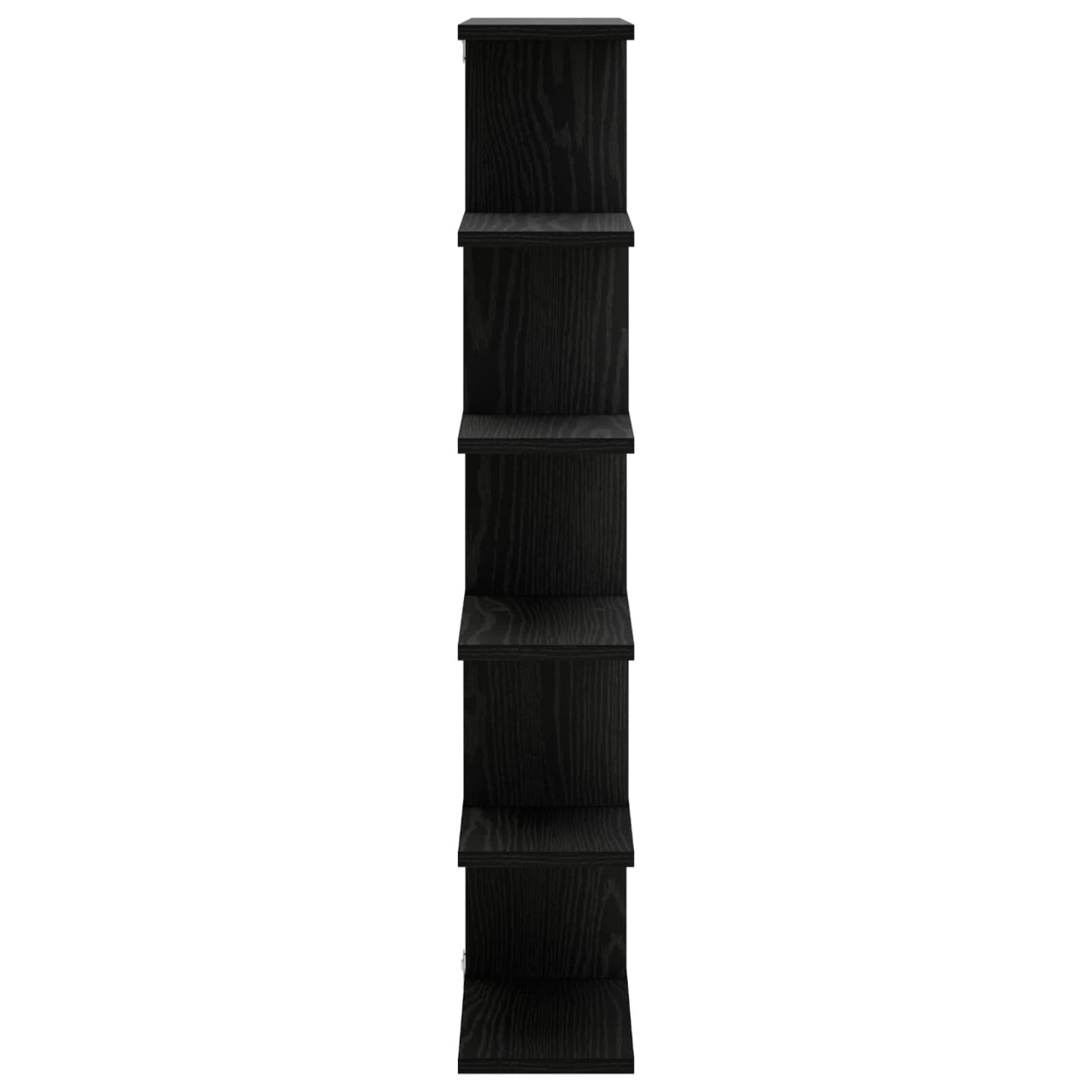 Wall Shelf Black Oak 70 x 17 x 101 cm Engineered Wood
