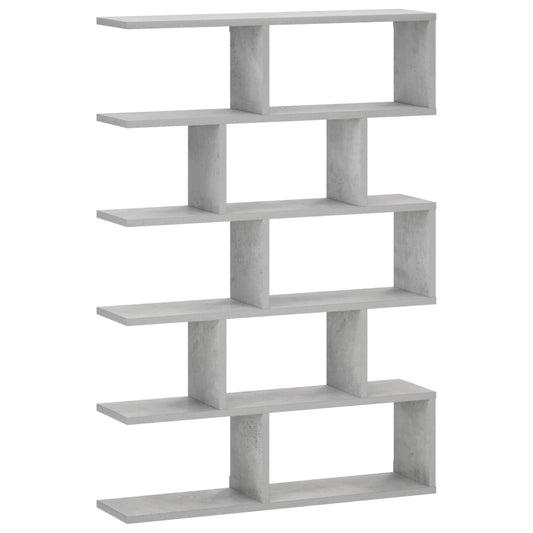 Wall Shelf Concrete Grey 70 x 17 x 101 cm Engineered Wood