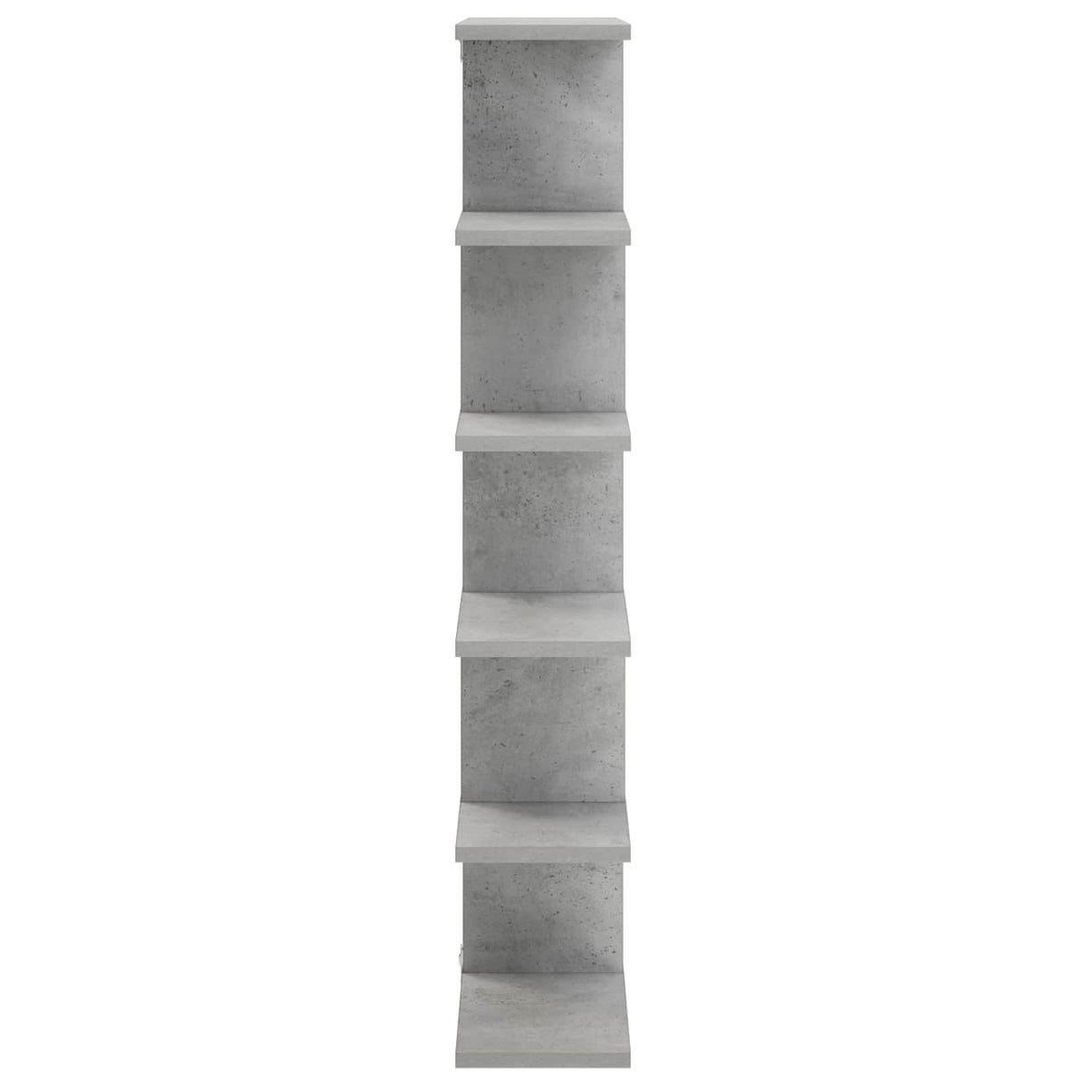 Wall Shelf Concrete Grey 70 x 17 x 101 cm Engineered Wood