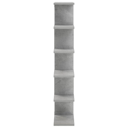 Wall Shelf Concrete Grey 70 x 17 x 101 cm Engineered Wood