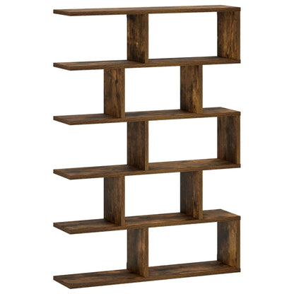 Wall Shelf Smoked Oak 70 x 17 x 101 cm Engineered Wood