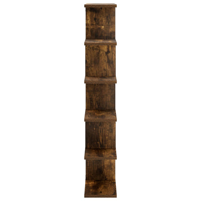 Wall Shelf Smoked Oak 70 x 17 x 101 cm Engineered Wood