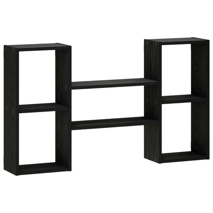 Wall Shelf Black Oak 102 x 17 x 59 cm Engineered Wood