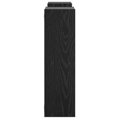 Wall Shelf Black Oak 102 x 17 x 59 cm Engineered Wood