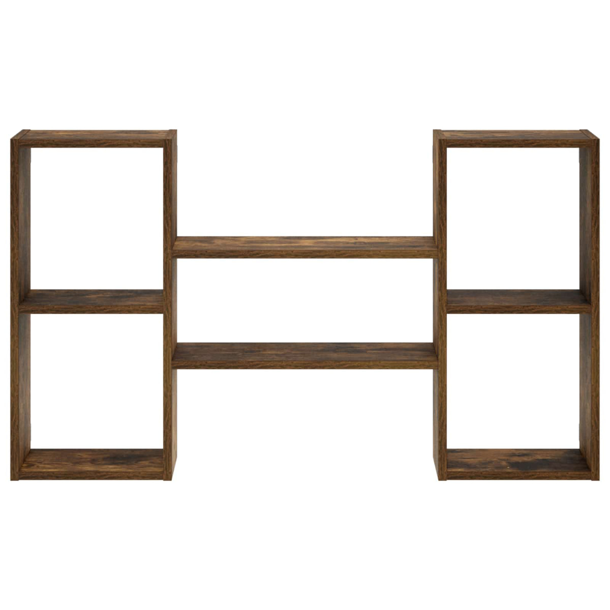 Wall Shelf Smoked Oak 102 x 17 x 59 cm Engineered Wood