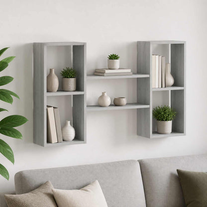 Wall Shelf Grey Sonoma 102 x 17 x 59 cm Engineered Wood
