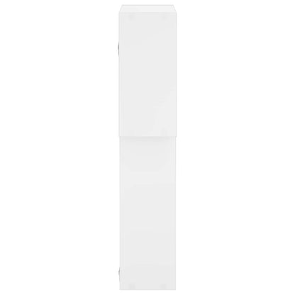 Wall Shelf White 98 x 17 x 91 cm Engineered Wood