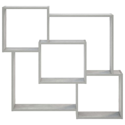 Wall Shelf Concrete Grey 98 x 17 x 91 cm Engineered Wood