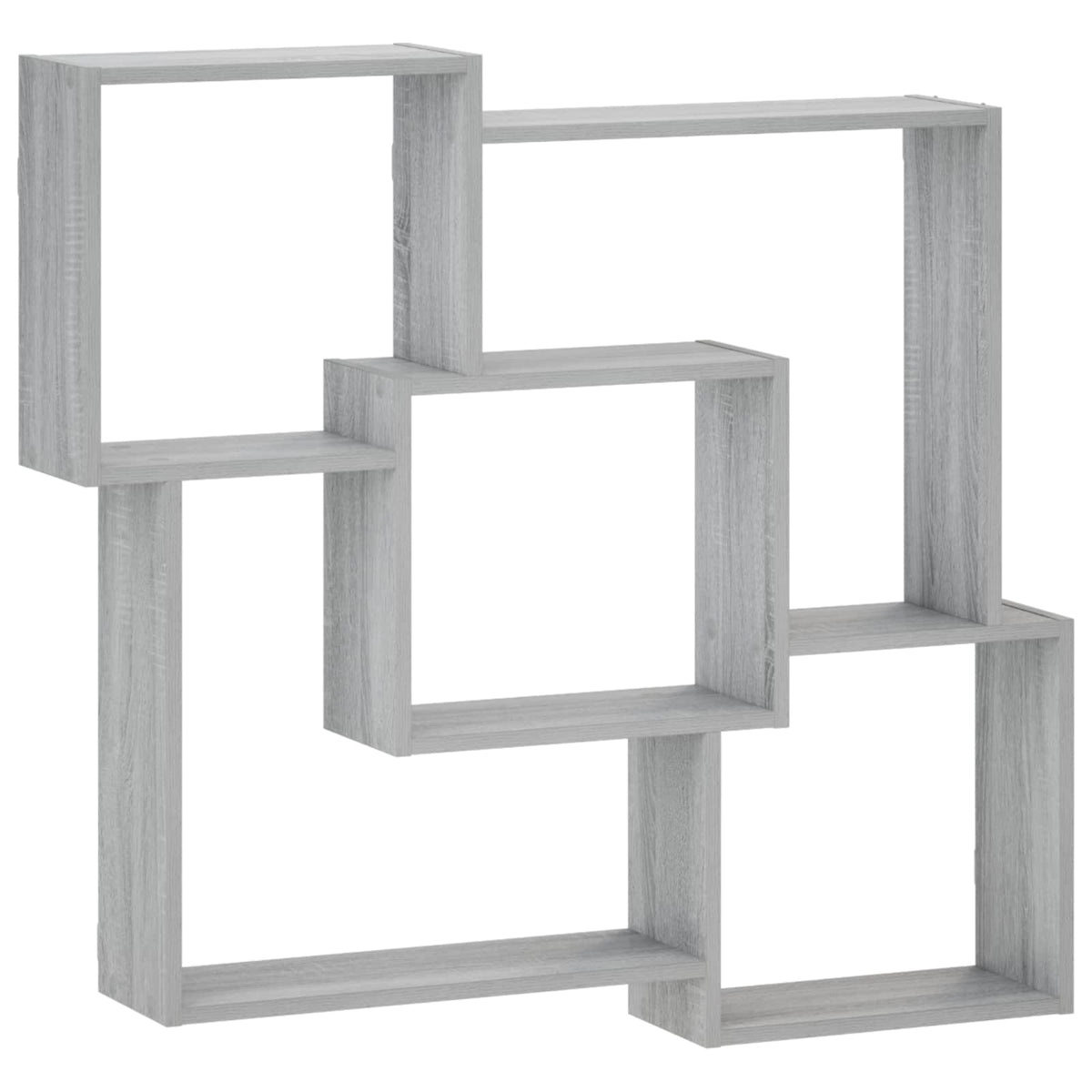 Wall Shelf Grey Sonoma 98 x 17 x 91 cm Engineered Wood