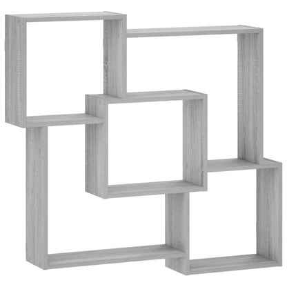 Wall Shelf Grey Sonoma 98 x 17 x 91 cm Engineered Wood