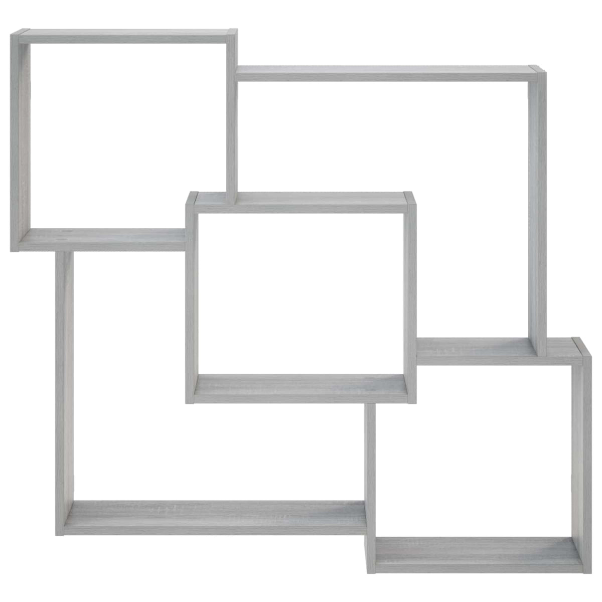 Wall Shelf Grey Sonoma 98 x 17 x 91 cm Engineered Wood