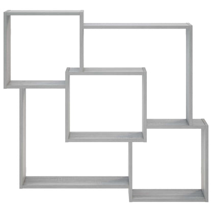 Wall Shelf Grey Sonoma 98 x 17 x 91 cm Engineered Wood