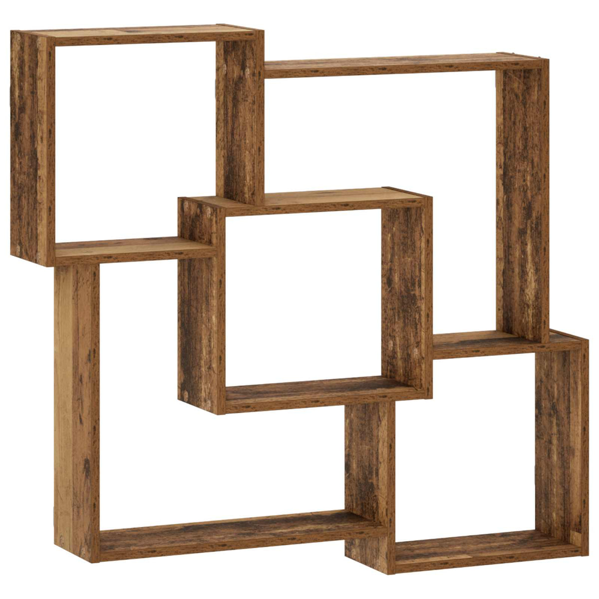 Wall Shelf Old Wood 98 x 17 x 91 cm Engineered Wood
