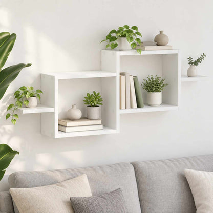 Wall Shelf White 95 x 17 x 37 cm Engineered Wood