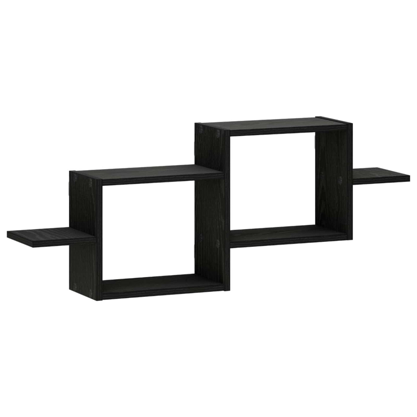 Wall Shelf Black Oak 95 x 17 x 37 cm Engineered Wood