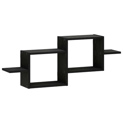 Wall Shelf Black Oak 95 x 17 x 37 cm Engineered Wood