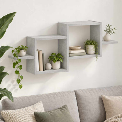 Wall Shelf Concrete Grey 95 x 17 x 37 cm Engineered Wood
