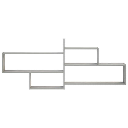 Wall Shelf Concrete Grey 168.5 x 17 x 68 cm Engineered Wood