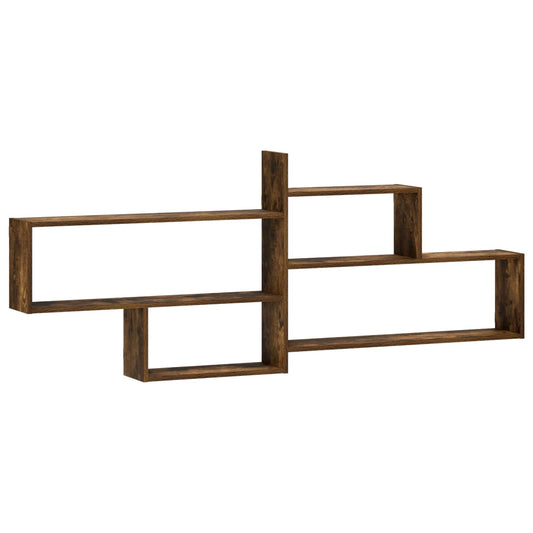Wall Shelf Smoked Oak 168.5 x 17 x 68 cm Engineered Wood