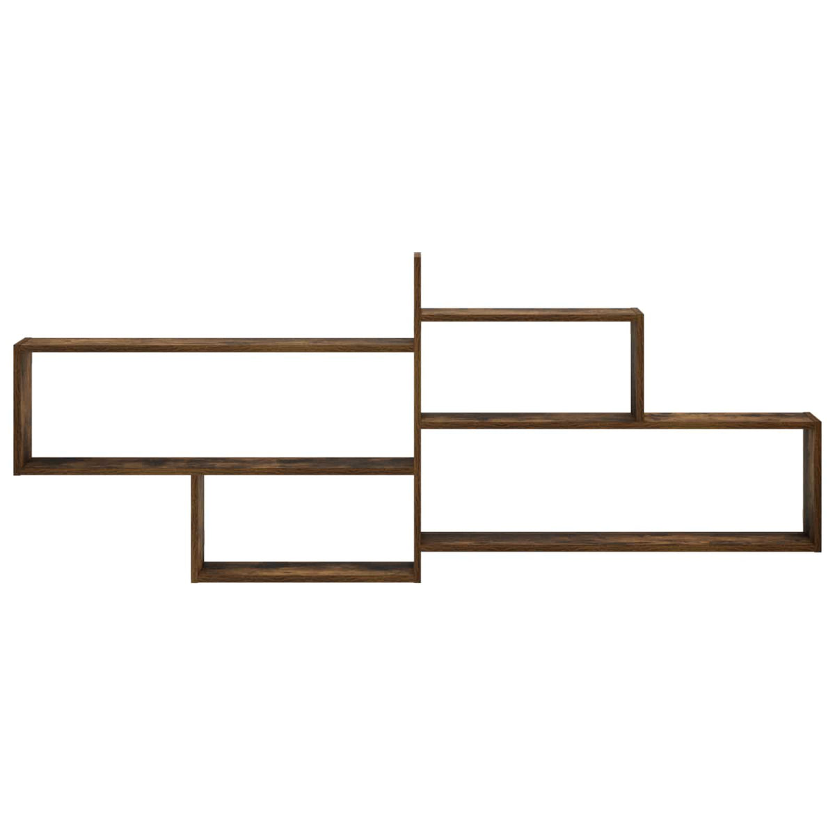 Wall Shelf Smoked Oak 168.5 x 17 x 68 cm Engineered Wood