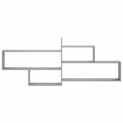 Wall Shelf Grey Sonoma 168.5 x 17 x 68 cm Engineered Wood