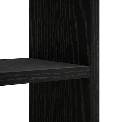 Wall Shelf Black Oak 78.5 x 17 x 45 cm Engineered Wood