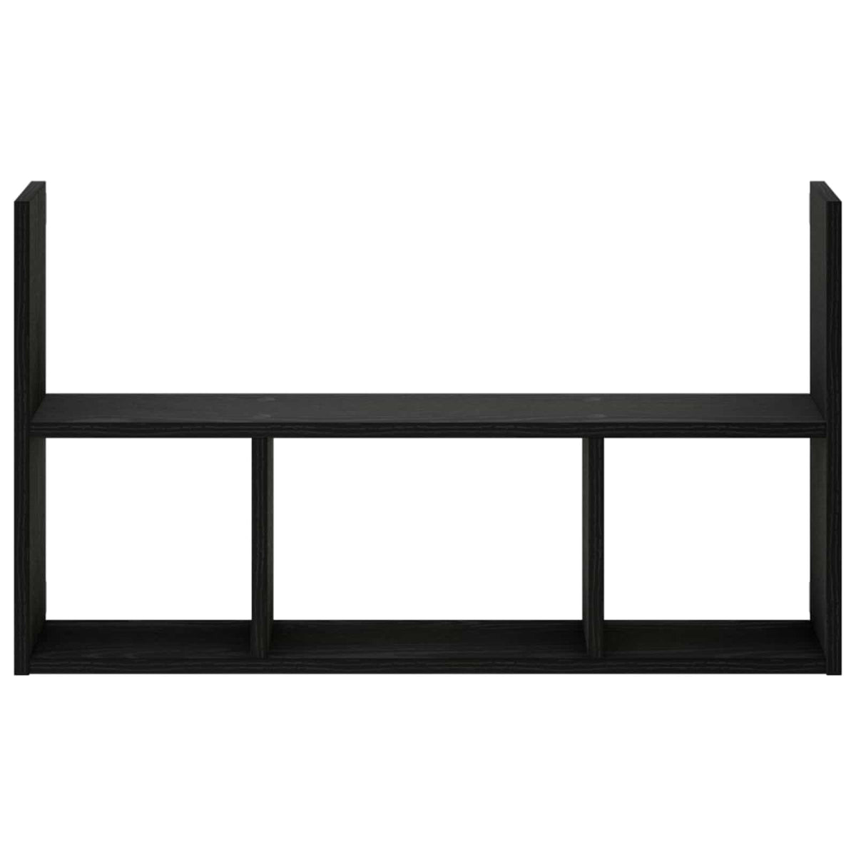 Wall Shelf Black Oak 78.5 x 17 x 45 cm Engineered Wood