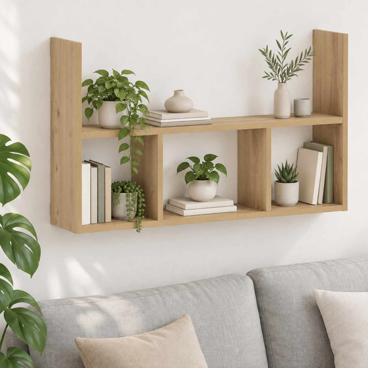 Wall Shelf Artisan Oak 78.5 x 17 x 45 cm Engineered Wood