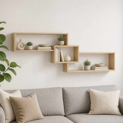 Wall Shelf Sonoma Oak 158 x 17 x 53 cm Engineered Wood