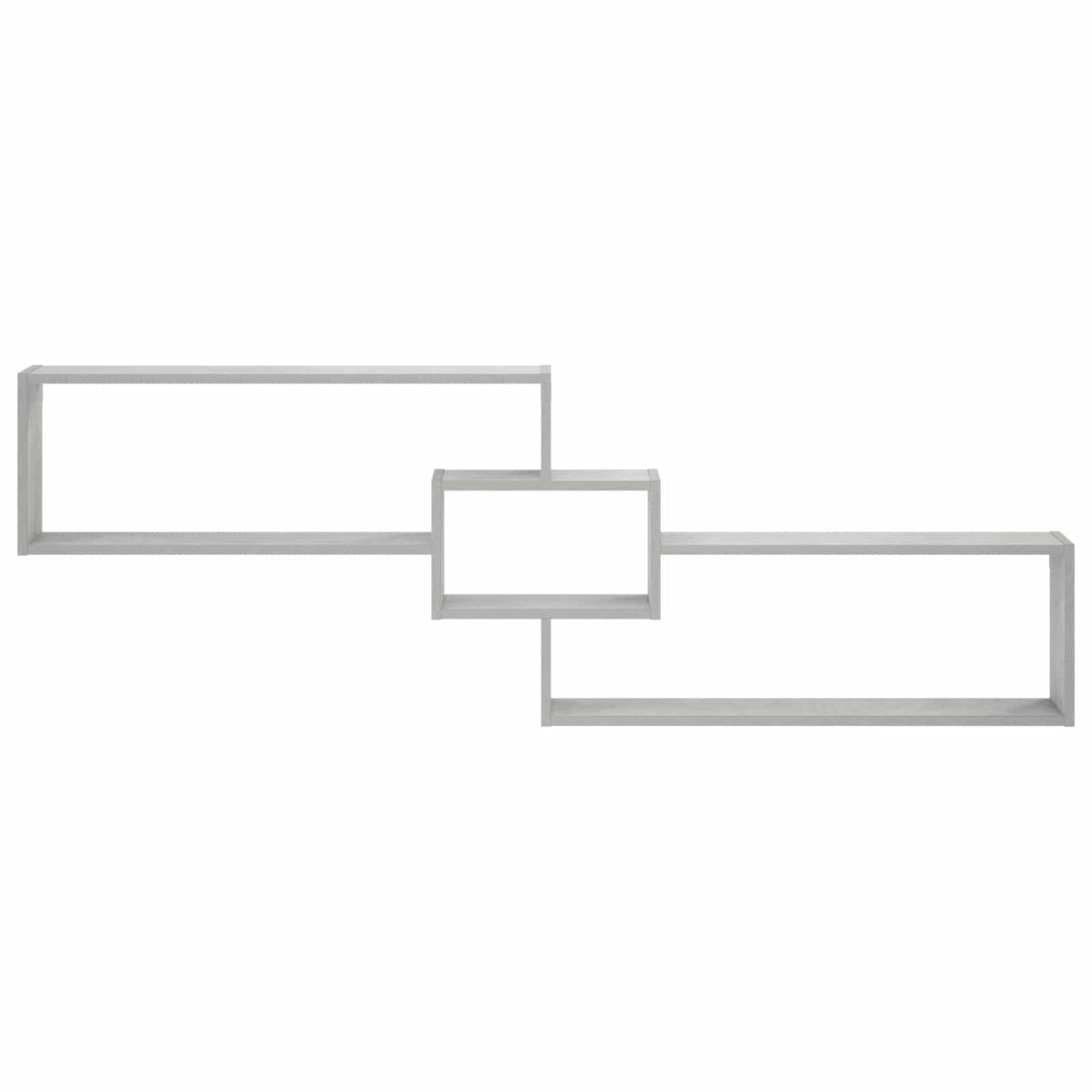 Wall Shelf Concrete Grey 158 x 17 x 53 cm Engineered Wood