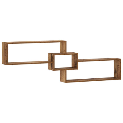 Wall Shelf Old Wood 158 x 17 x 53 cm Engineered Wood