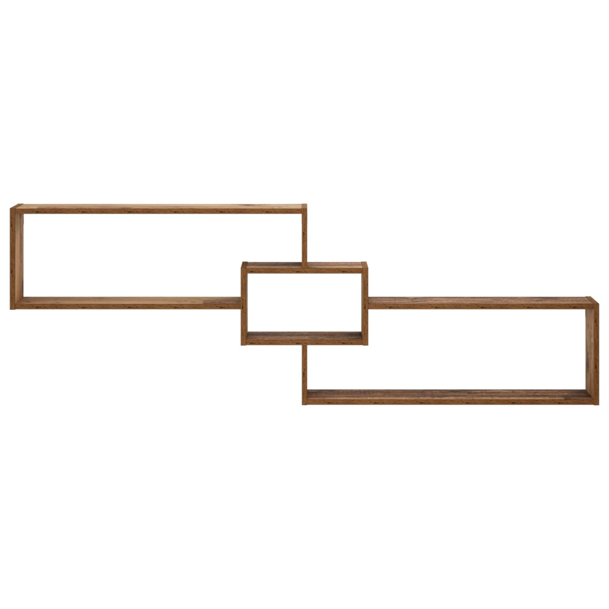 Wall Shelf Old Wood 158 x 17 x 53 cm Engineered Wood