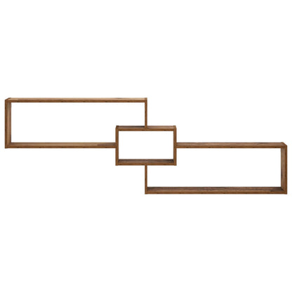 Wall Shelf Old Wood 158 x 17 x 53 cm Engineered Wood