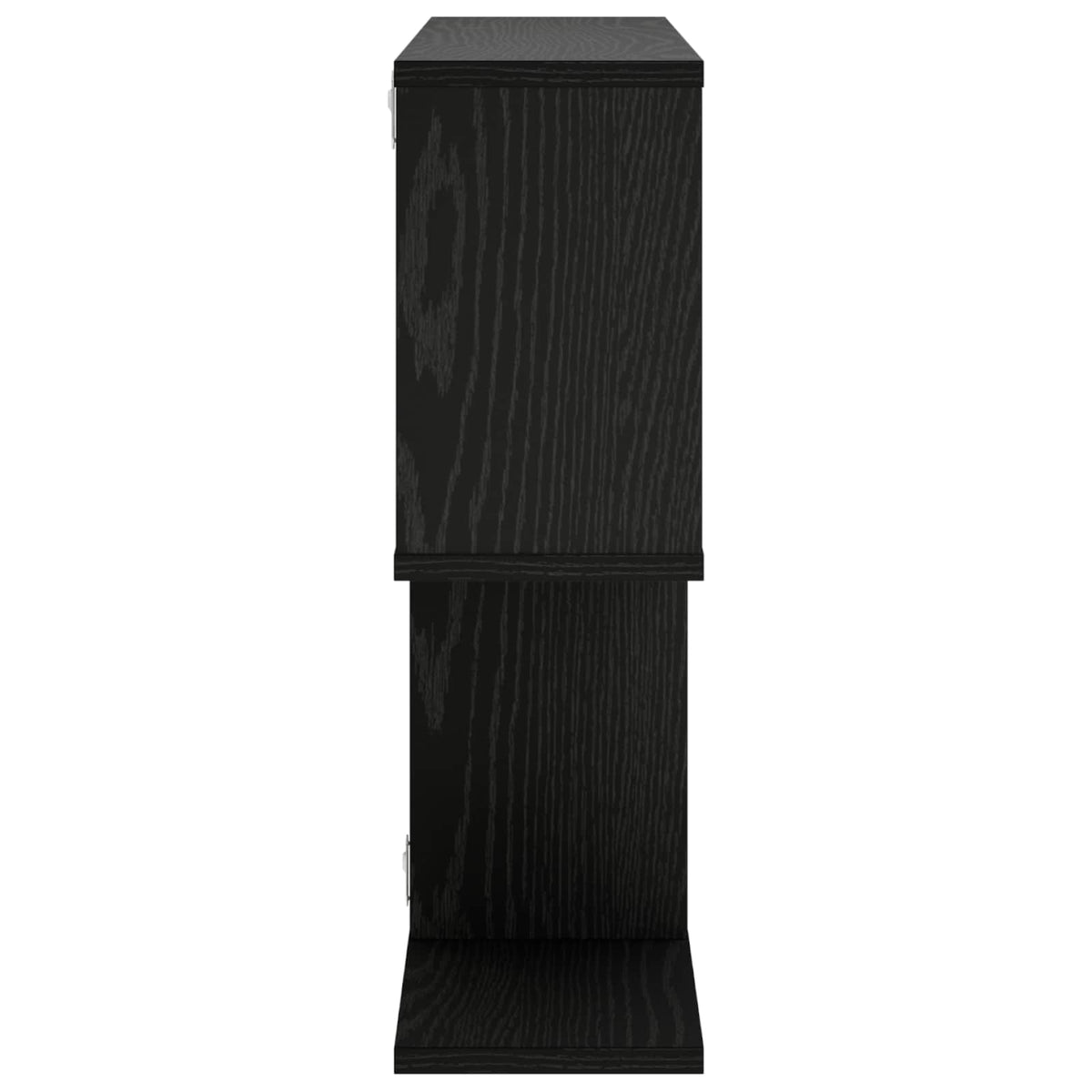 Wall Shelf Black Oak 72 x 17 x 55.5 cm Engineered Wood