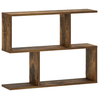 Wall Shelf Smoked Oak 72 x 17 x 55.5 cm Engineered Wood