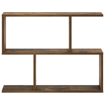 Wall Shelf Smoked Oak 72 x 17 x 55.5 cm Engineered Wood