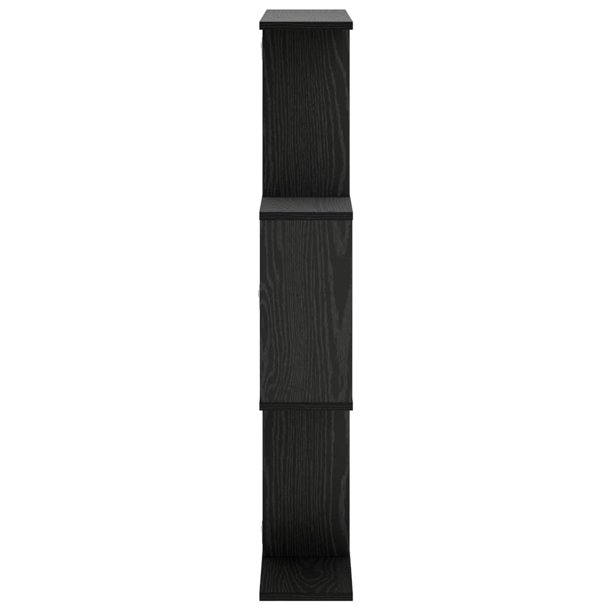 Wall Shelf Black Oak 72 x 17 x 105 cm Engineered Wood