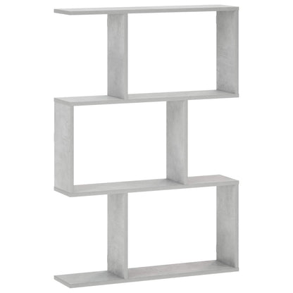 Wall Shelf Concrete Grey 72 x 17 x 105 cm Engineered Wood
