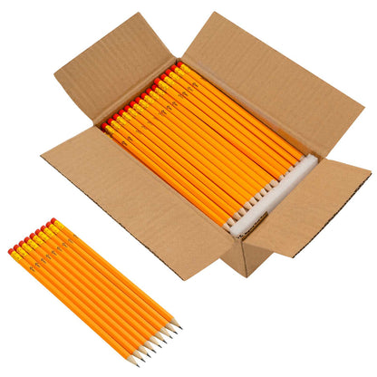 HB Pencils Ø 0.7 x 18.5 cm Yellow Solid Poplar Wood