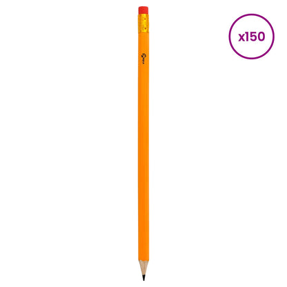 HB Pencils Ø 0.7 x 18.5 cm Yellow Solid Poplar Wood