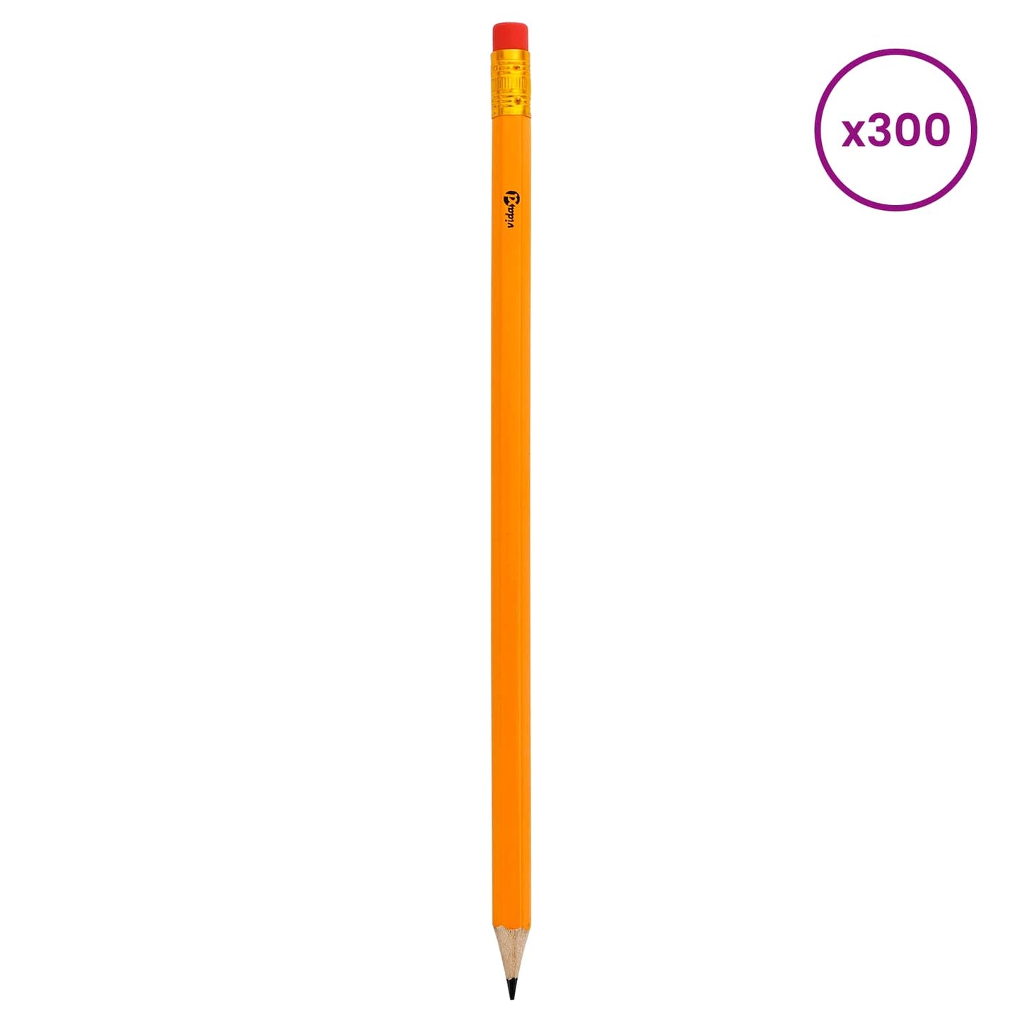 HB Pencils Ø 0.7 x 18.5 cm Yellow Solid Poplar Wood