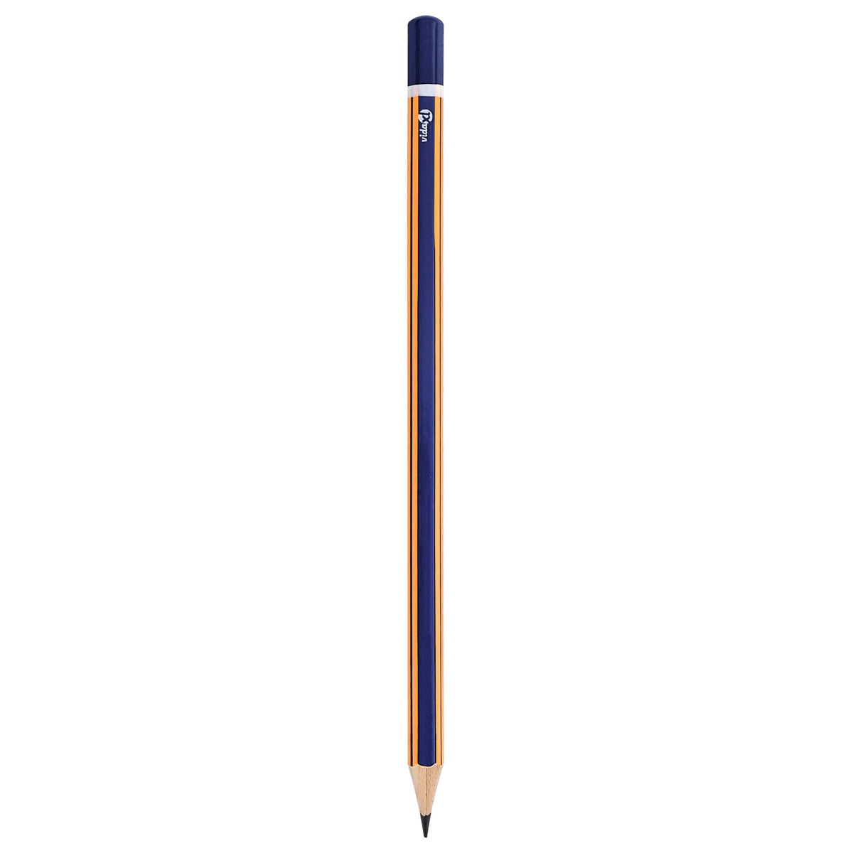HB Pencils Ø 0.7 x 18 cm Blue and Yellow Solid Poplar Wood