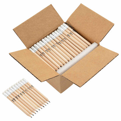 HB Pencils Ø 0.7 x 10 cm Natural Solid Poplar Wood