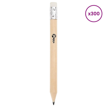 HB Pencils Ø 0.7 x 10 cm Natural Solid Poplar Wood