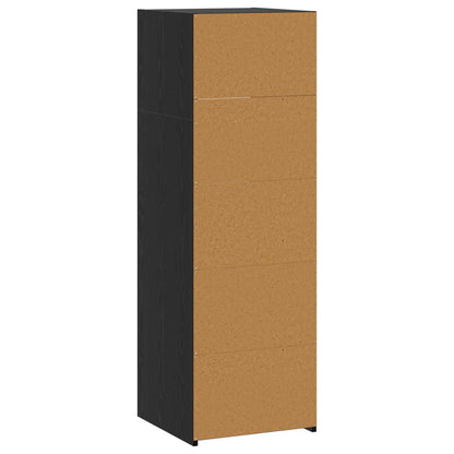 Highboard Black Oak 40 x 41 x 124 cm Engineered Wood