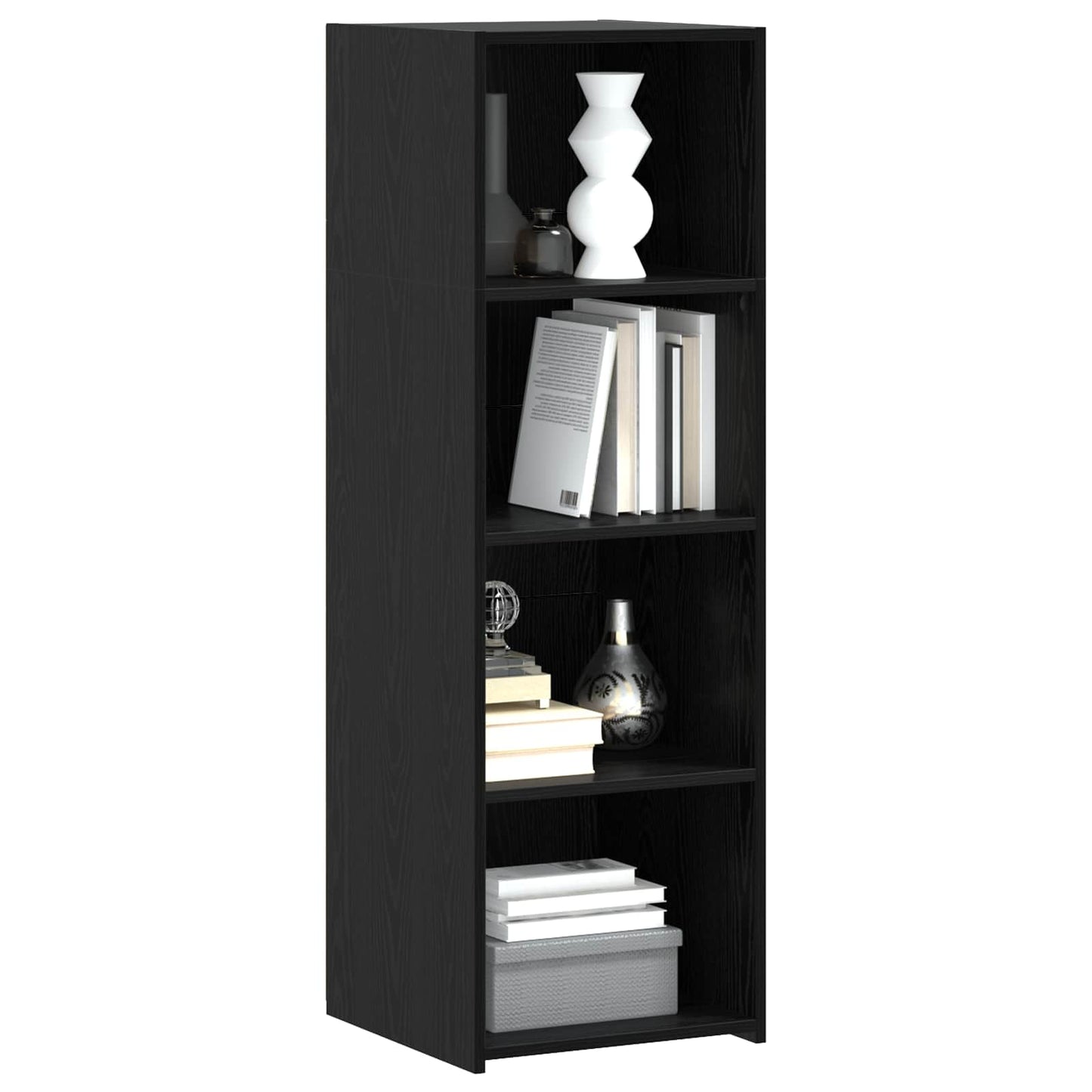 Highboard Black Oak 40 x 41 x 124 cm Engineered Wood